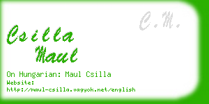 csilla maul business card